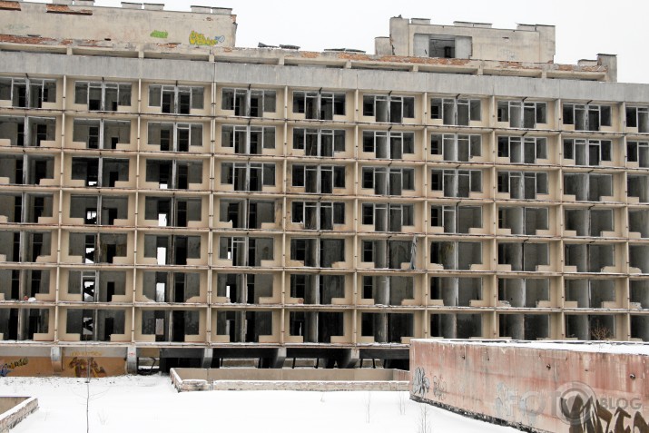 Izlaupītā sanatorija.