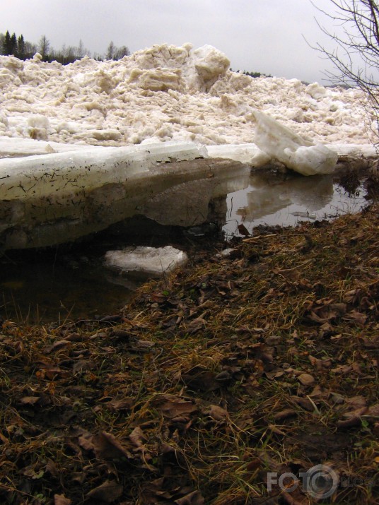 Ledus strēgums Daugavā