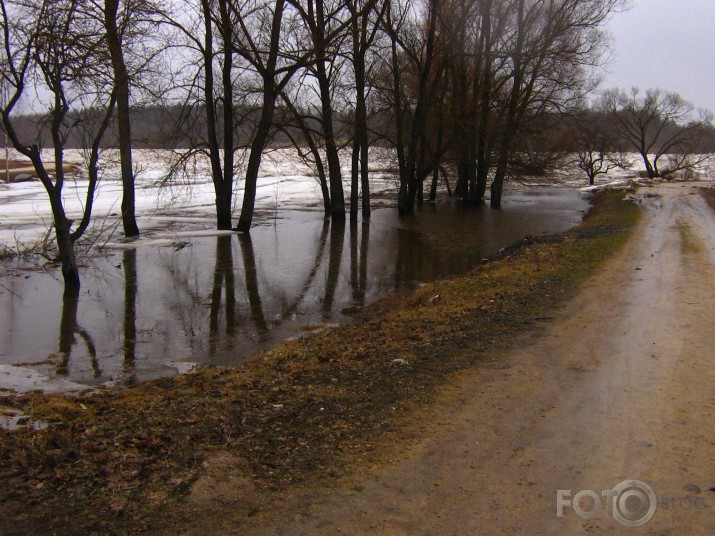 Ledus strēgums Daugavā