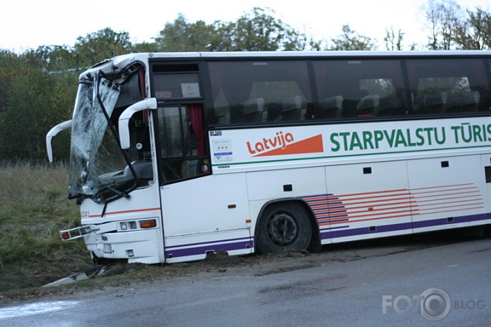 autobusa avārija pie Valmieras