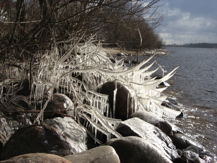 Saule. Ledus. Daugava.