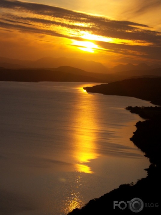 Scotland. Sunset in The Highlands