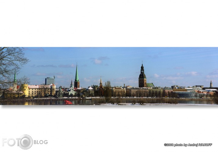 Rīgas panorāma no putna lidojuma augstuma