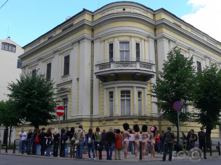 Kaili dabas draugi protestē pret lāčādu izmantošanu goda sardzes cepuru izgatavošanai