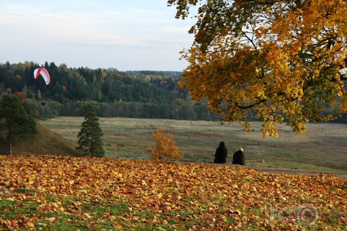 Divi rudenī.