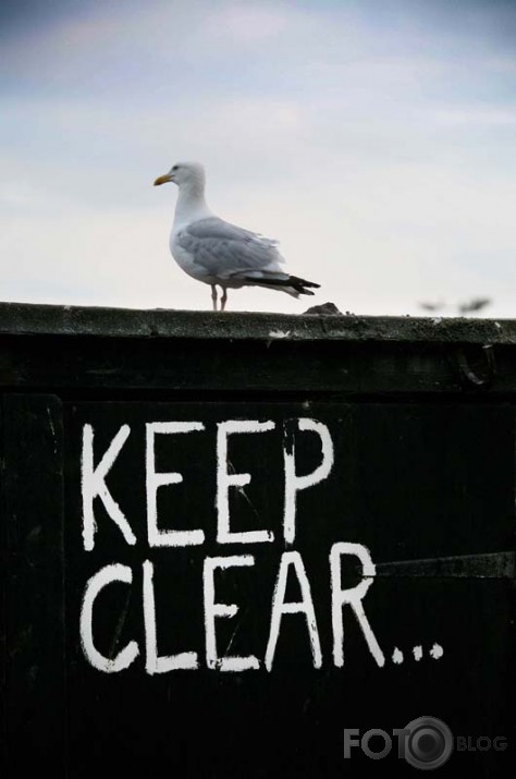 keep clear...