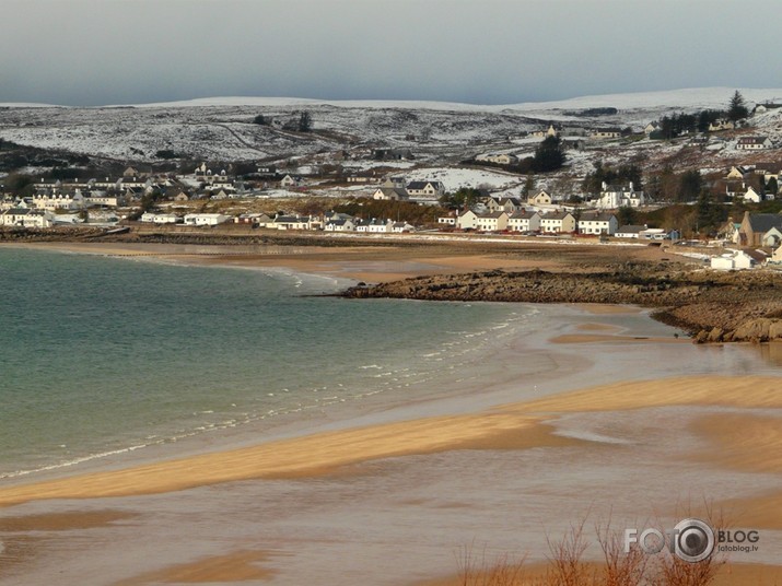 Gairloch.Ciems pie okeāna.