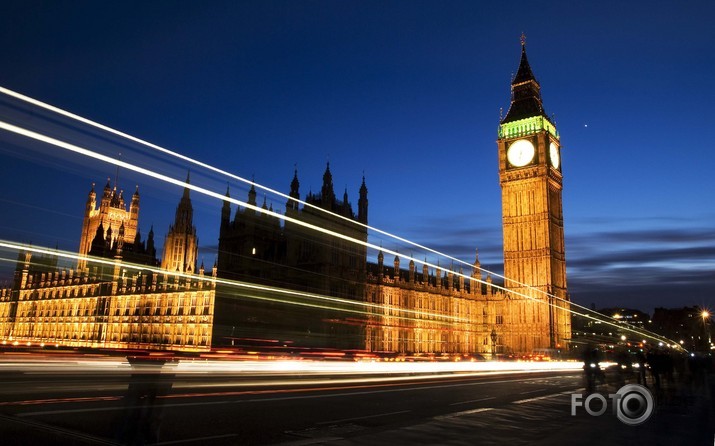 London at night