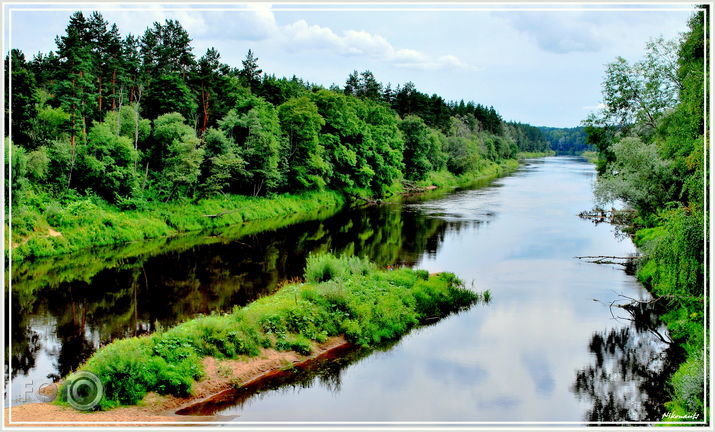 Gauja aiz Valmieras.