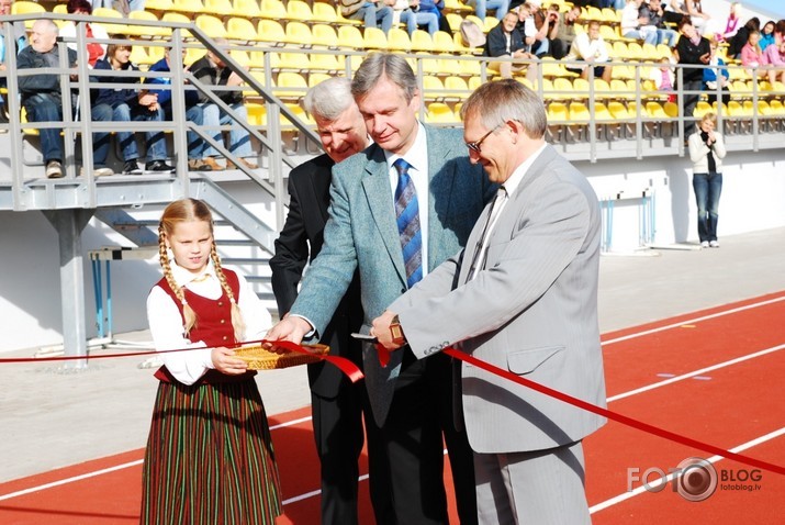 Bauskas rekonstruētā stadiona atklāšana