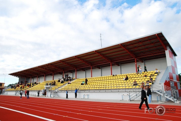 Bauskas rekonstruētā stadiona atklāšana