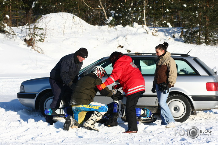 Negadījumi skijoringā.