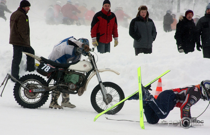 Negadījumi skijoringā.