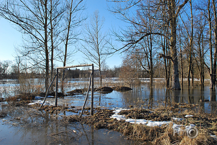 Plūdi Jelgavas pusē