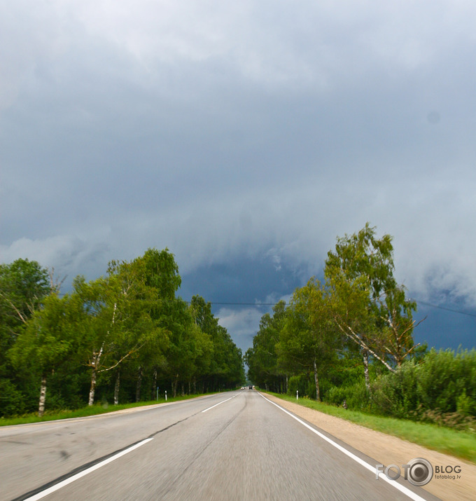 Heading for the storm