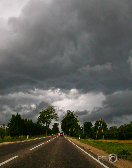 Heading for the storm