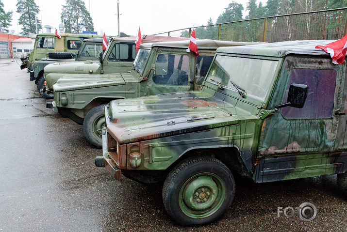 Militārās tehnikas izstāde Motormuzejā