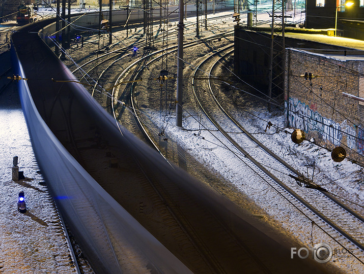 Flying night train.