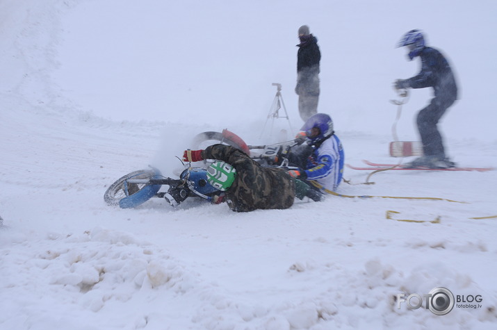 Skijorings & ziemas motokross 5. posms Kandavā.