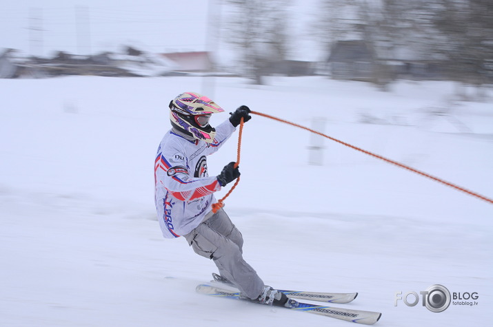 Skijorings & ziemas motokross 5. posms Kandavā.