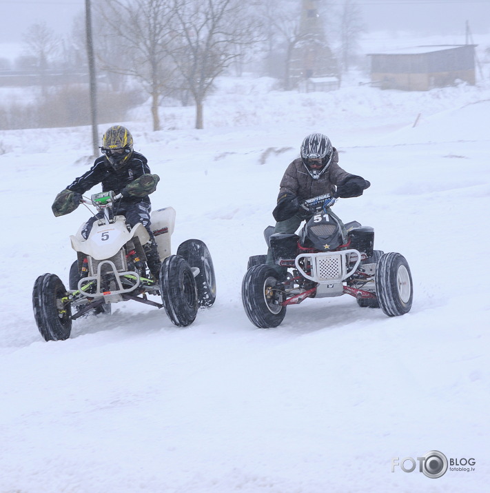 Skijorings & ziemas motokross 5. posms Kandavā.