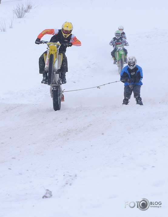 Skijorings & ziemas motokross 5. posms Kandavā.