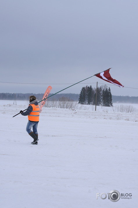 Skijorings & ziemas motokross 5. posms Kandavā.