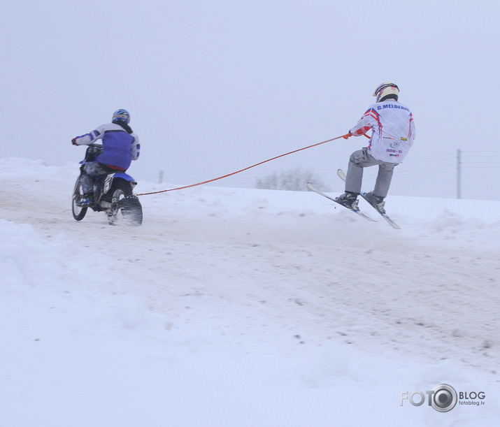 Skijorings & ziemas motokross 5. posms Kandavā.