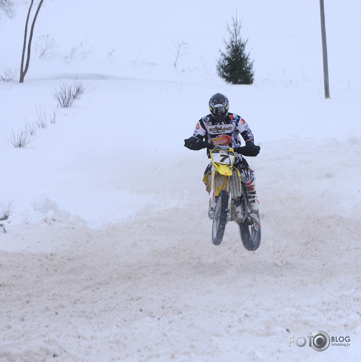 Skijorings & ziemas motokross 5. posms Kandavā.