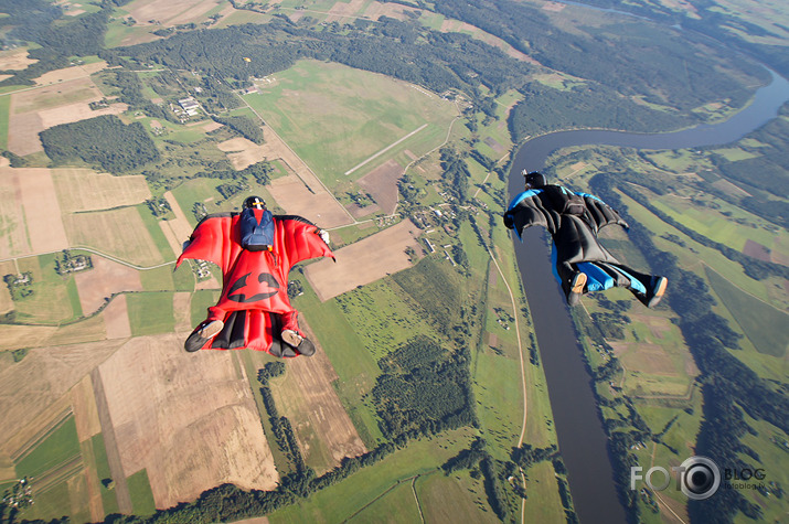 Wingsuit lidojumu filmēšana reklāmas klipam