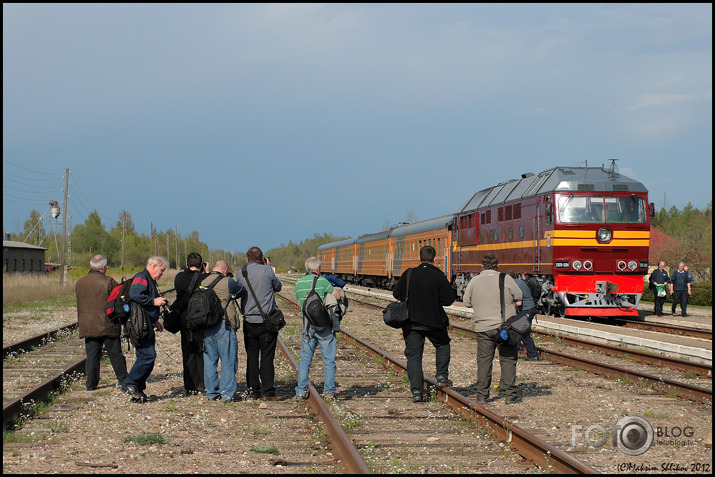 2012.05.06. Railway enthusiasts in Gulbene