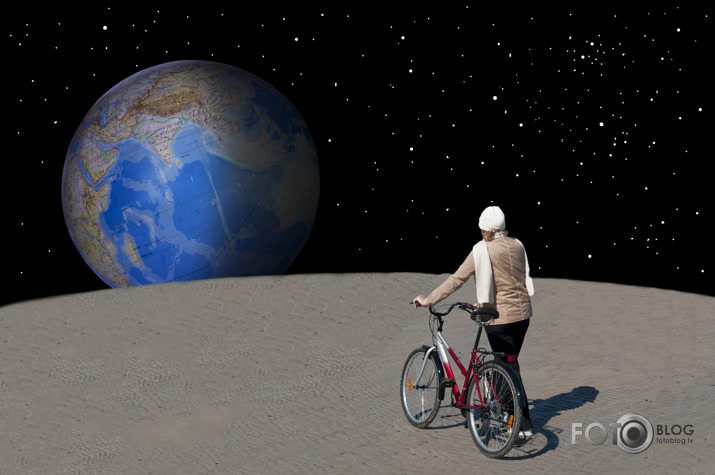 bicycle on moon