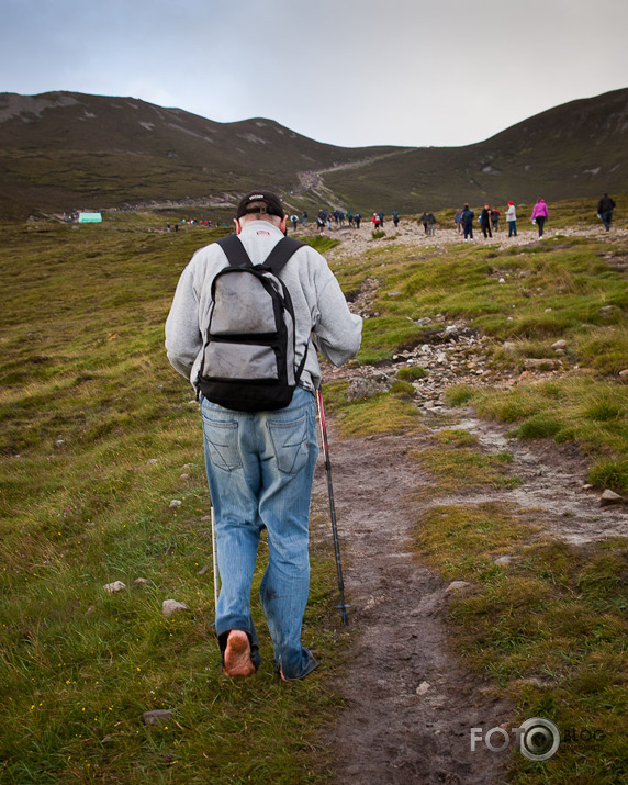 Akmeņainais ceļš uz Croagh Patrick