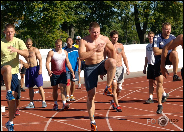 Bobslejistu rīta treniņš ( treneris S. Prūsis ) 