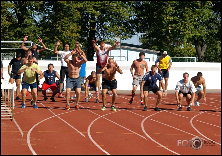 Bobslejistu rīta treniņš ( treneris S. Prūsis ) 