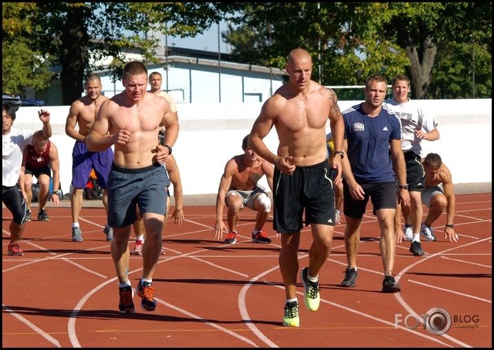 Bobslejistu rīta treniņš ( treneris S. Prūsis ) 