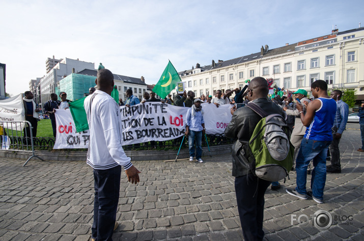 Brisele- vietējās afrikāņu kopienas protests 