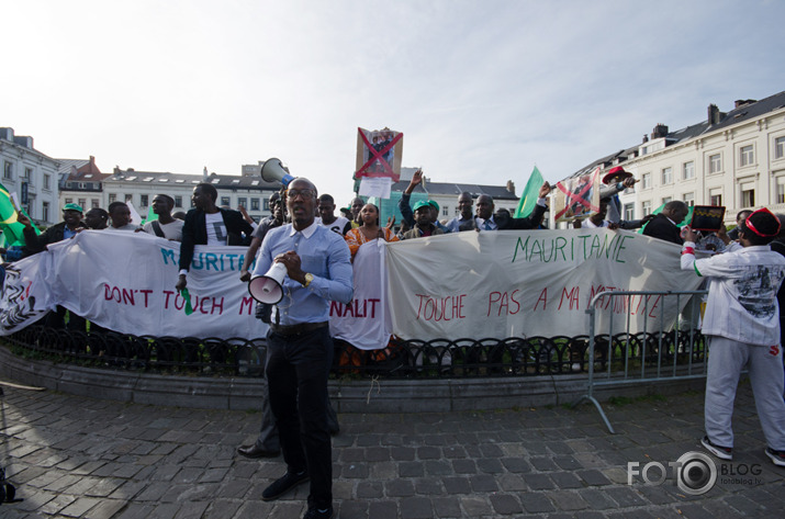 Brisele- vietējās afrikāņu kopienas protests 