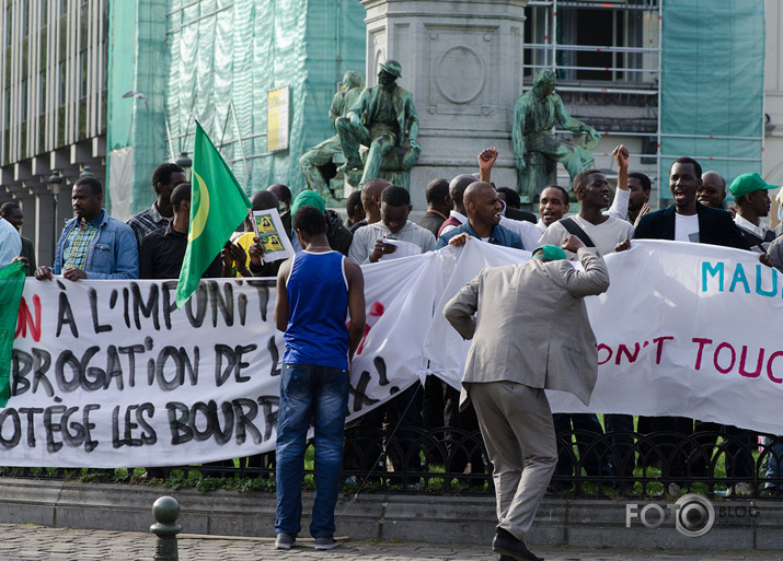 Brisele- vietējās afrikāņu kopienas protests 