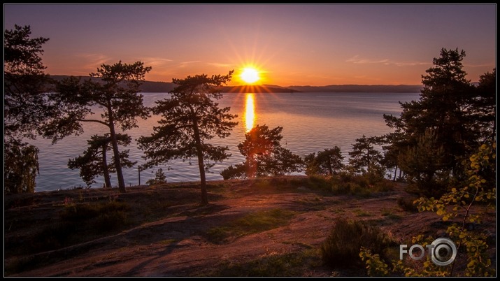 Saulriets Ingierstrand peldvietā, Oslo fjordā