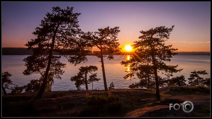 Saulriets Ingierstrand peldvietā, Oslo fjordā