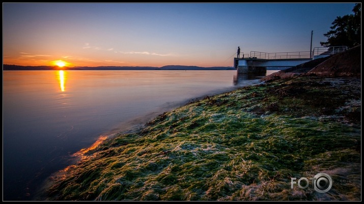 Saulriets Ingierstrand peldvietā, Oslo fjordā