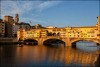 Ponte Vecchio vakara saulē