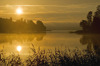Sventes ezers rītausmā