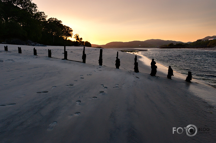 Silver sand sunset