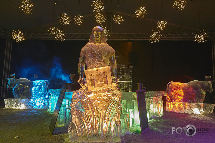 Ledus skulptūras 2018 Jelgavā.