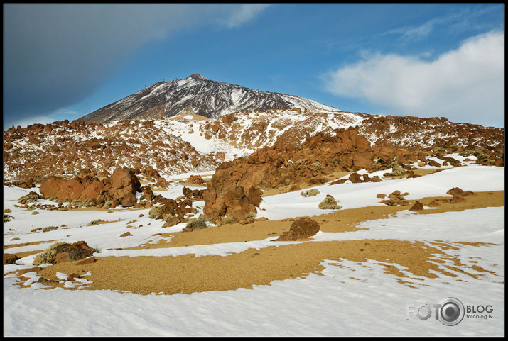 Cañadas del Teide. Sākas atkusnis