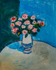 Rozes, Eļļa, Kartons, 100x80 cm