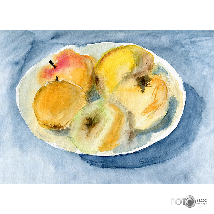 Akvarelis - āboli
