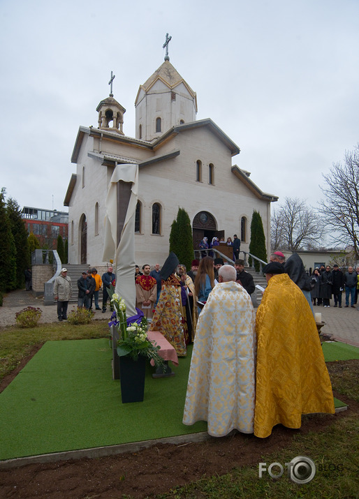 Hačkara iesvētīšana Armēņu božeņņīcā